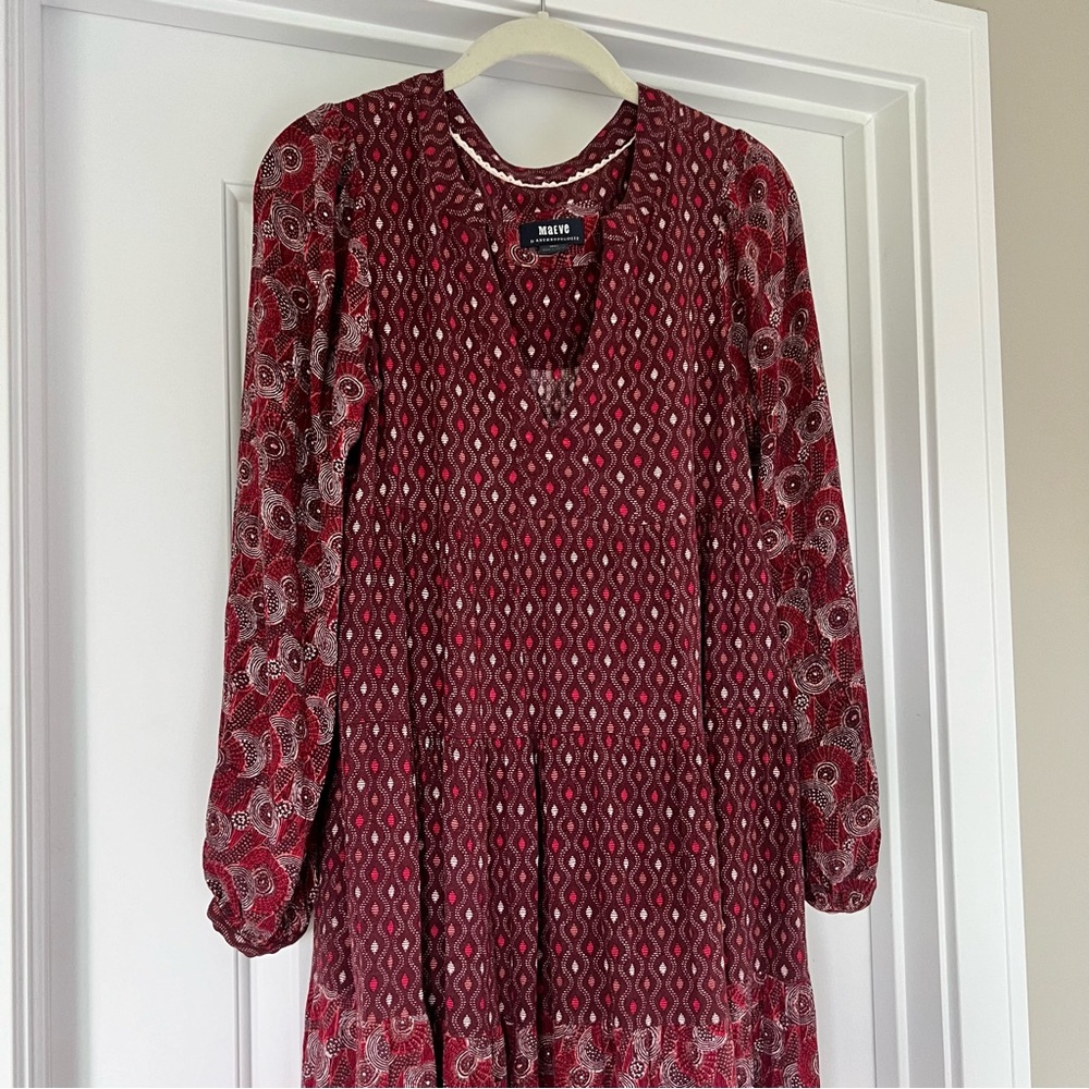 Anthropologie Maeve Tiered Midi Dress